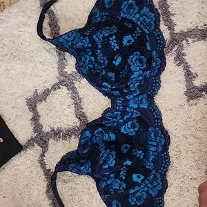Blue Lace Bra